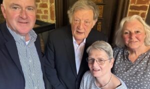 Zu Besuch: Ältermann André Grobien im Brömse-Haus der Carl Schirren Gesellschaft in Lüneburg